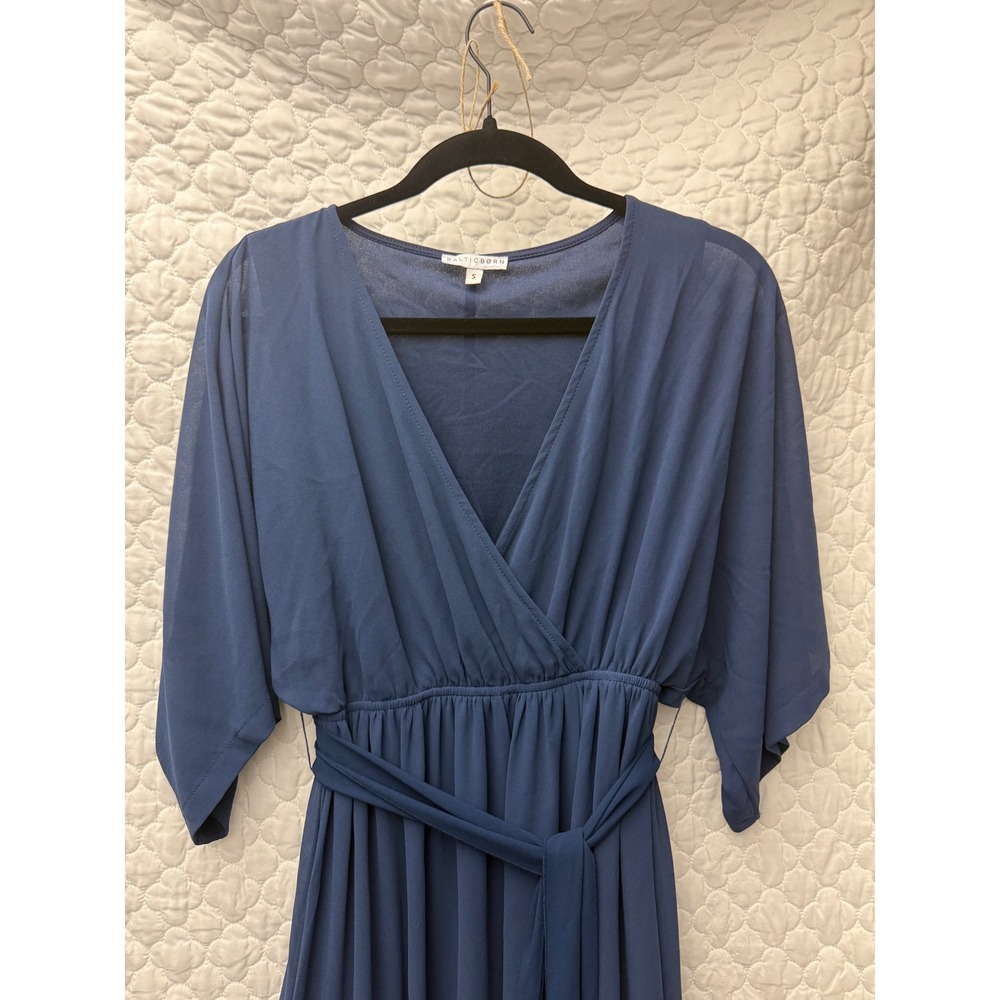 Baltic Born Flutter Sleeve Navy Maxi Dress Size Small - Bump Friendly‎ - Picture 2 of 13